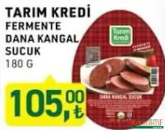 TARIM KREDİ FERMENTE DANA KANGAL SUCUK 180 G